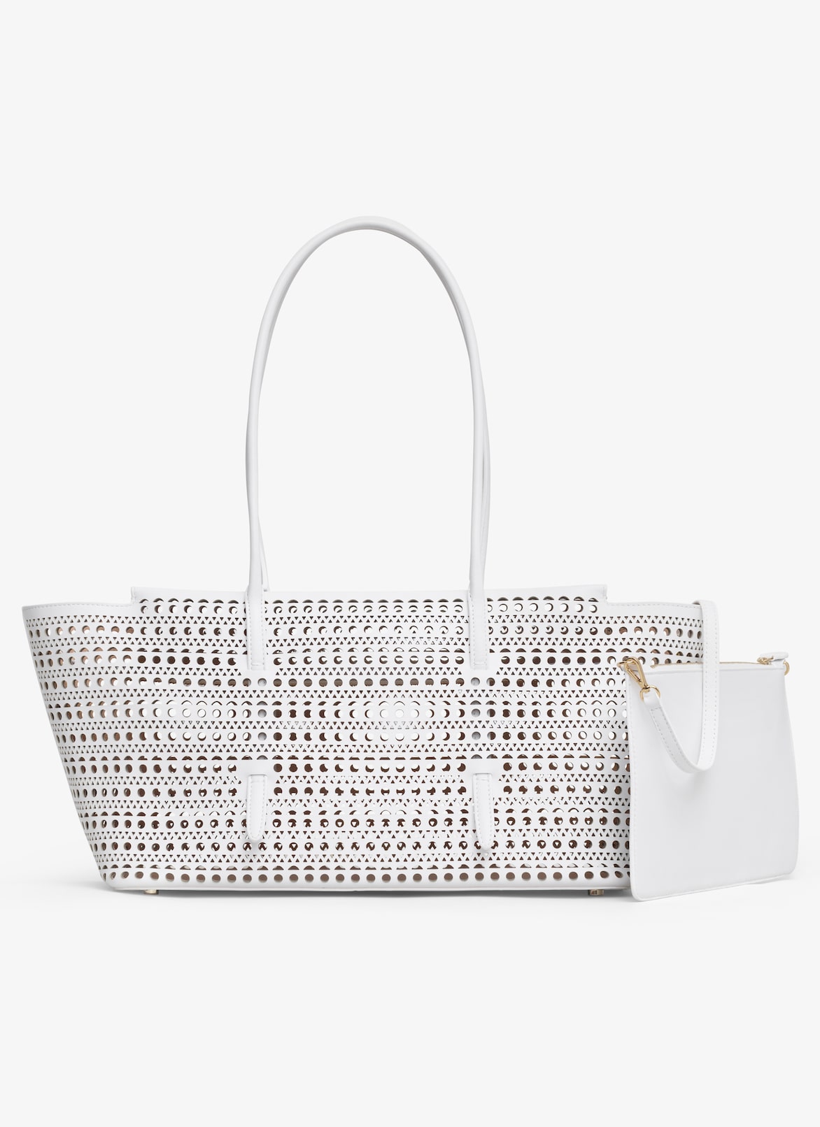 TASCHE NEO MINA 32 AUS KALBSLEDER MIT VIENNE-MUSTER ALAÏA WEIß TASCHE NEO MINA 32 AUS KALBSLEDER MIT VIENNE-MUSTER